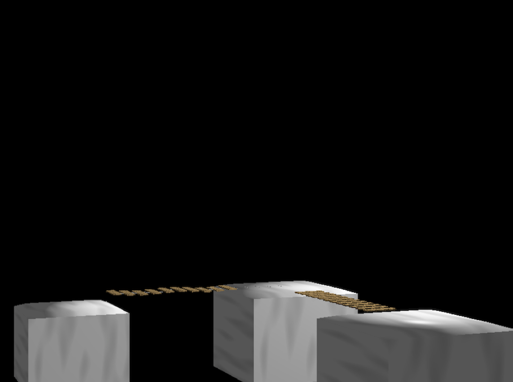 A picture of some white blobs on a black background